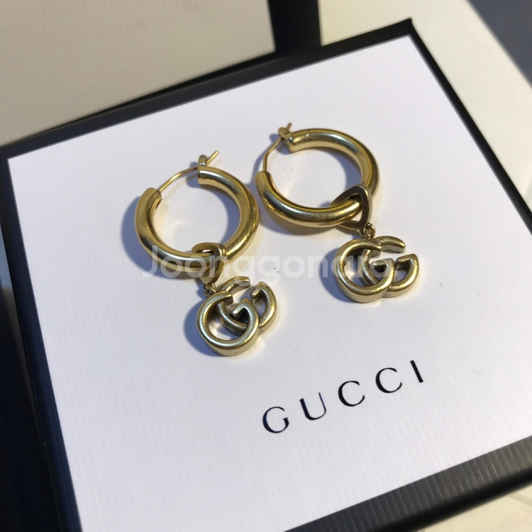 Gucci 업사이클링 펜던트 피어싱 귀걸이--2