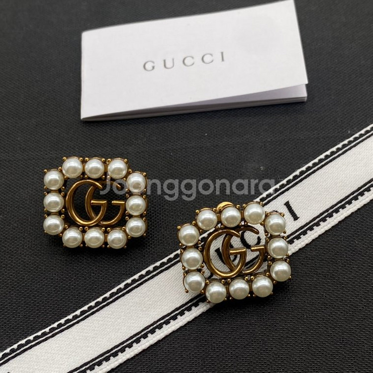 Gucci 업사이클링 펜던트 피어싱 귀걸이--2