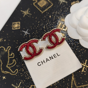 Chanel 업사이클링 펜던트 피어싱 귀걸이