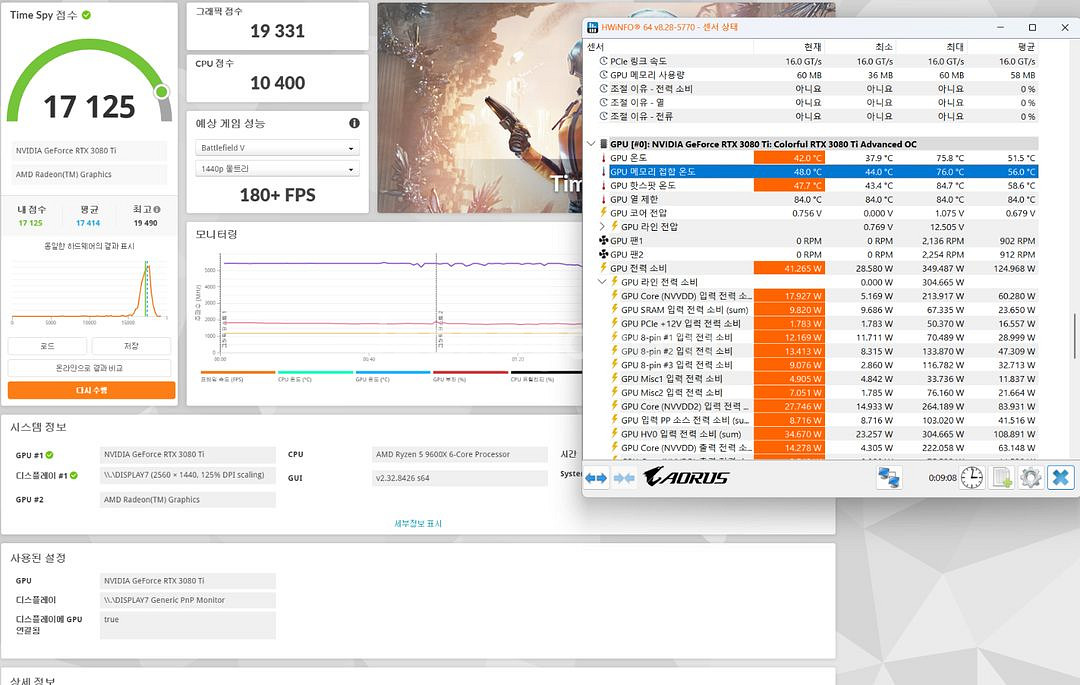 컬러풀 RTX3080ti Advanced팝니다--3