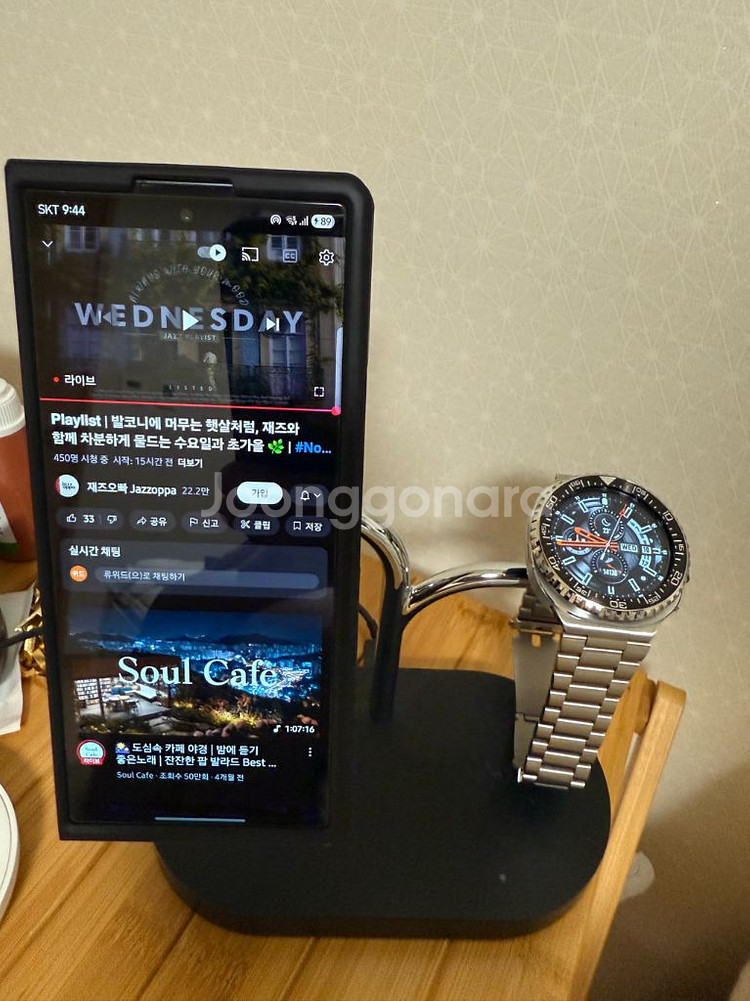 삼성 정품 3in1 충전기--2