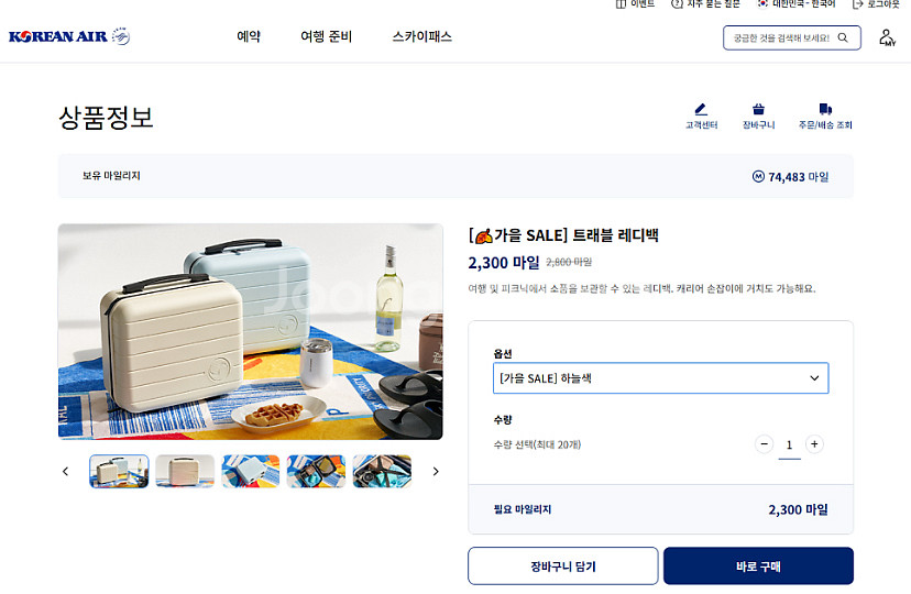 대한항공 트래블 레디백--0