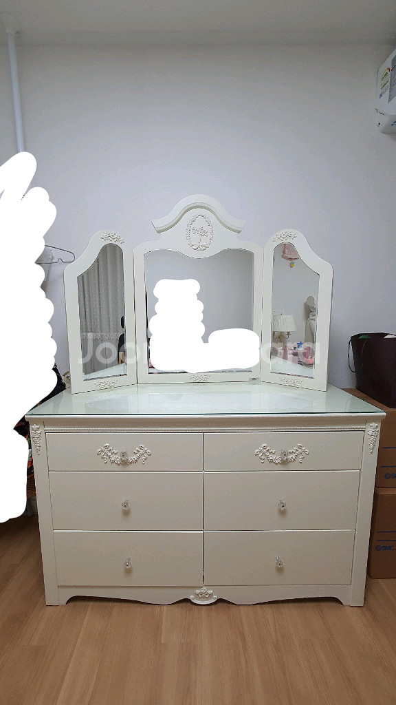 쉐비 시크 앤틱 프랑스 스타일 화장대 장식장 책상--0