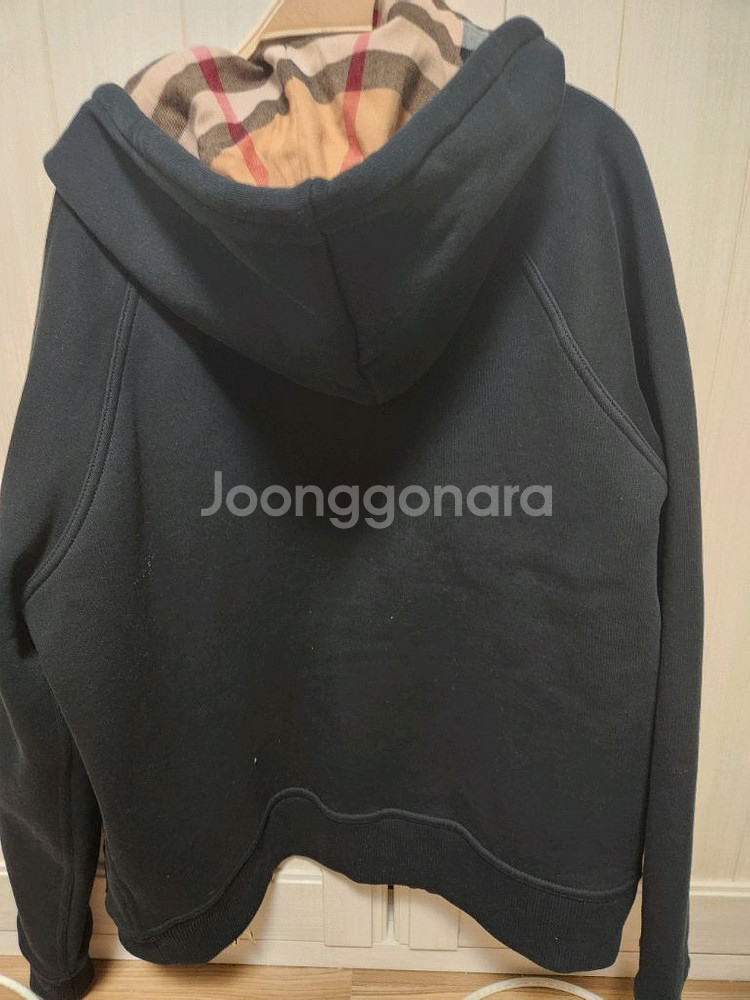 버버리 후드 기모 집업(정품)--1