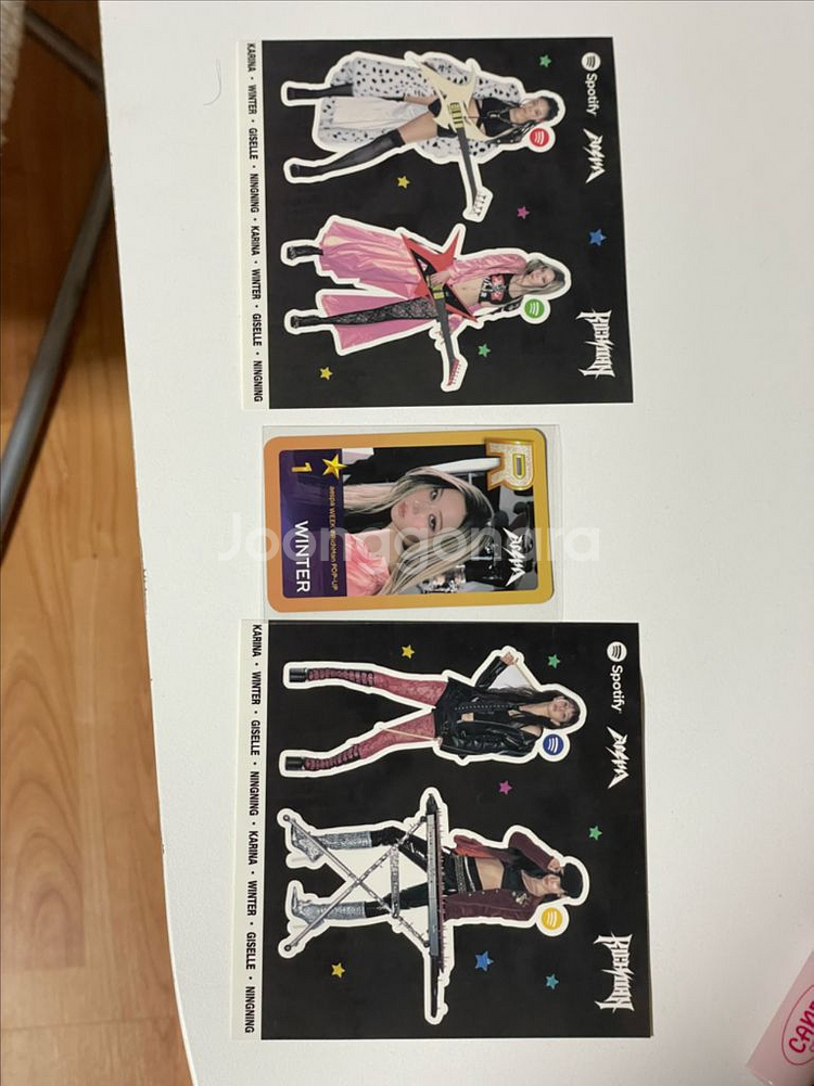 에스파 rich man 팝업 윈터 포카 굿즈 +스티커--1