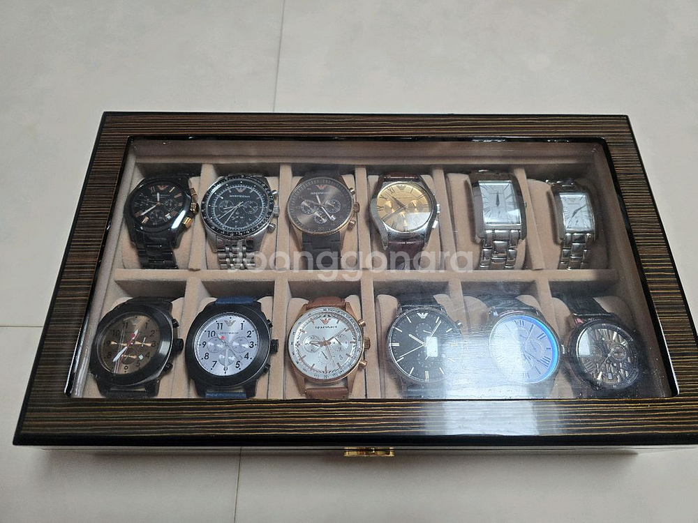 엠포리오 아르마니 시계 10개 + 토마스언쇼 시계 2개--0