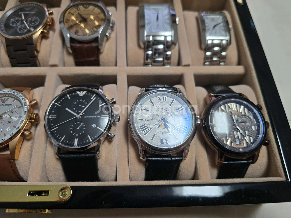 엠포리오 아르마니 시계 10개 + 토마스언쇼 시계 2개--5