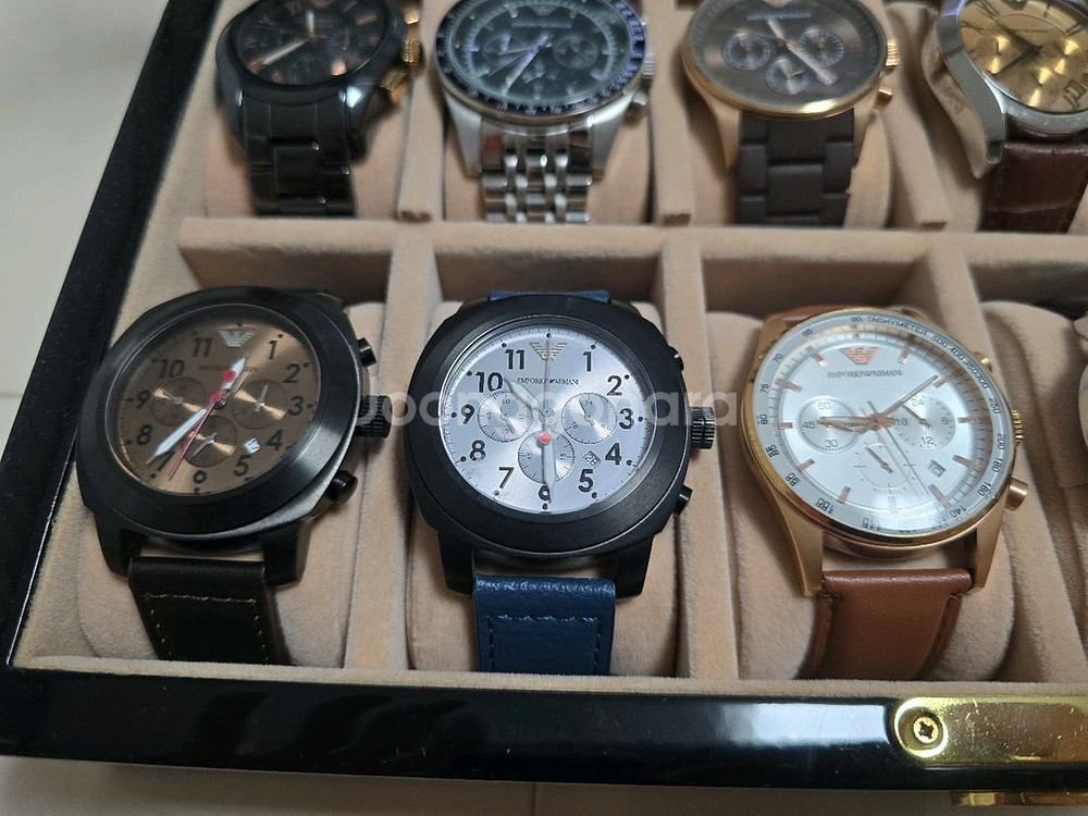 엠포리오 아르마니 시계 10개 + 토마스언쇼 시계 2개--4
