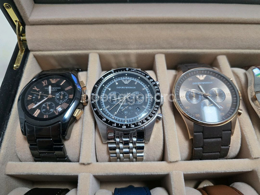 엠포리오 아르마니 시계 10개 + 토마스언쇼 시계 2개--2