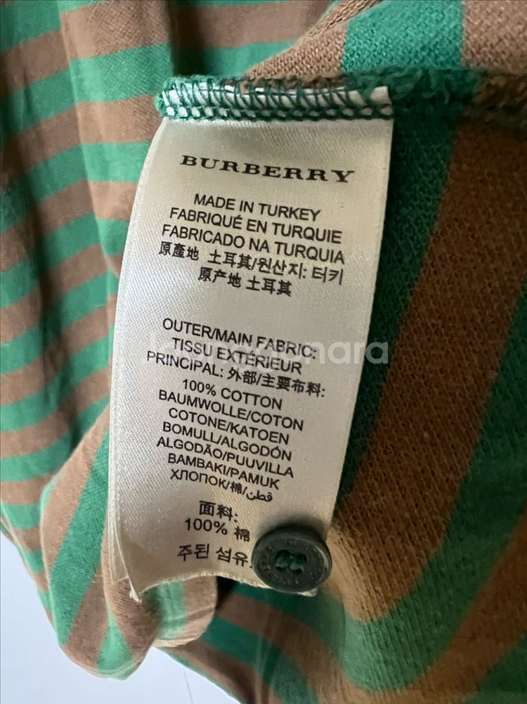 버버리 브릿 스트라이프 카라티 xl--5