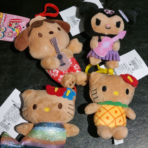 하와이 산리오 키링 인형 태닝 키티 포차코 쿠로미