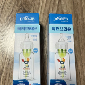 닥터브라운 옵션스 플러스 내로우넥 1단계 유리젖병 2개