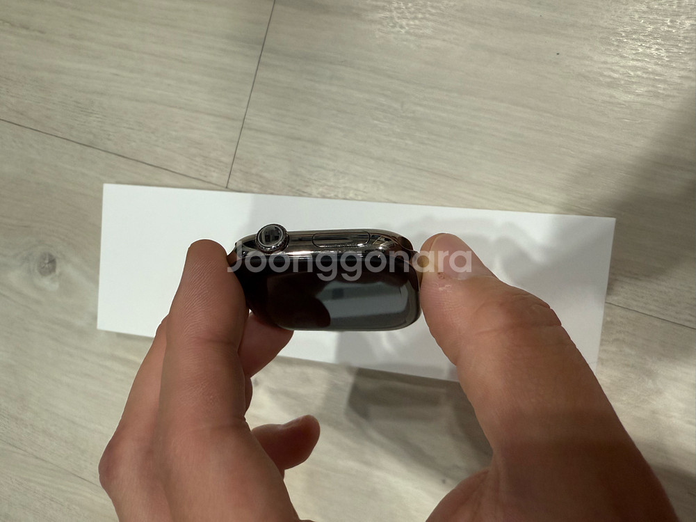 애플워치10 46mm 네츄럴 티타늄 애케플 밀레니즈루프--5