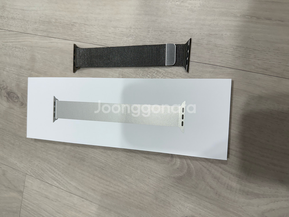 애플워치10 46mm 네츄럴 티타늄 애케플 밀레니즈루프--4