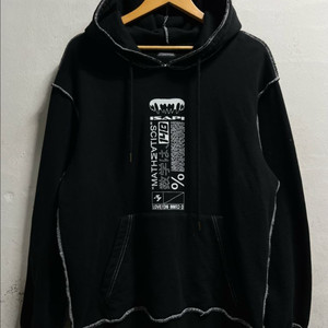 100-105 i4p 스티치 루즈핏 후드티