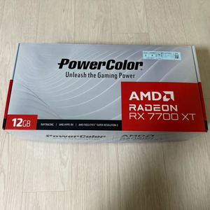 라데온 rx7700xt 파워칼라 화이트 판매합니다.