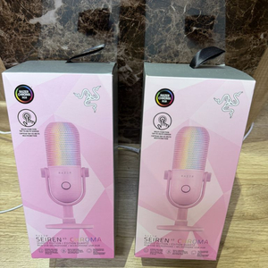 미개봉 Razer Seiren V3핑크 마이크 새거 팜