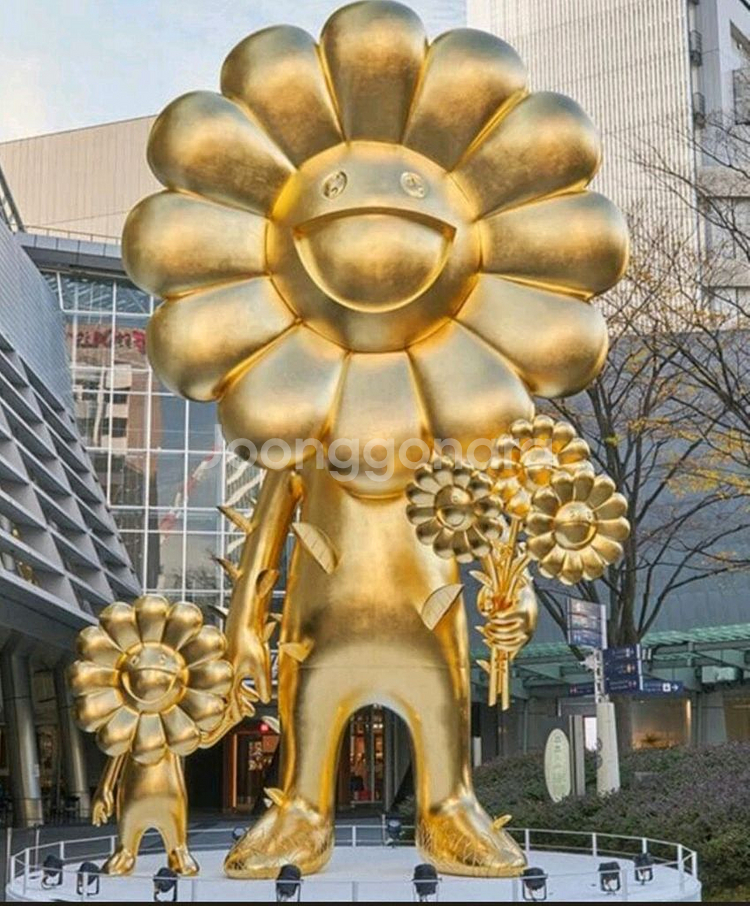 무라카미 다카시 한정판 24K 도금 목걸이--0