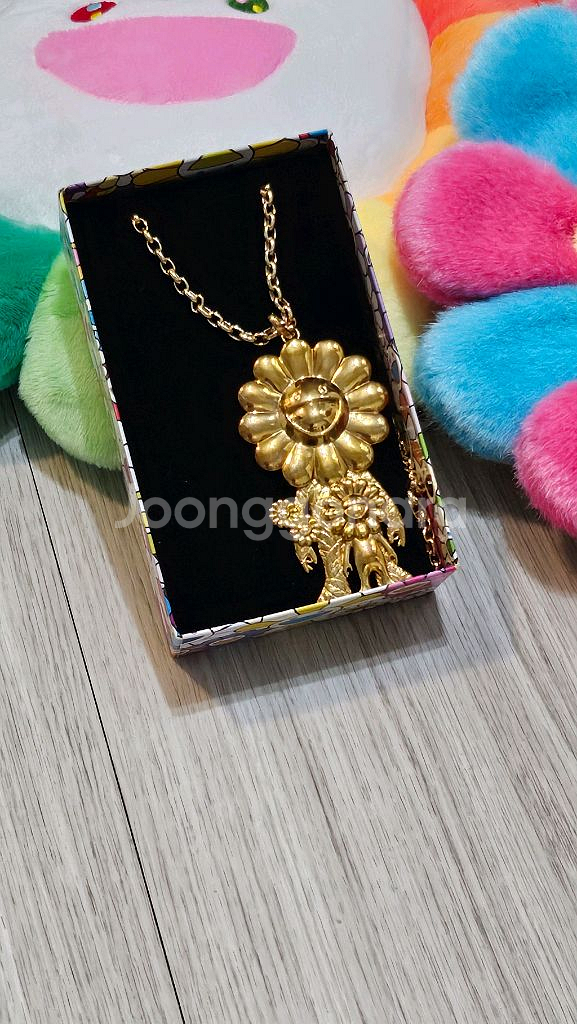 무라카미 다카시 한정판 24K 도금 목걸이--3