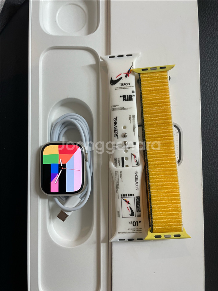 애플워치7 45mm 스타라이트--0