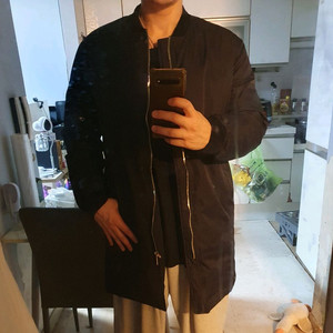 착샷* 송지오옴므 롱 다운패딩점퍼 블랙)110