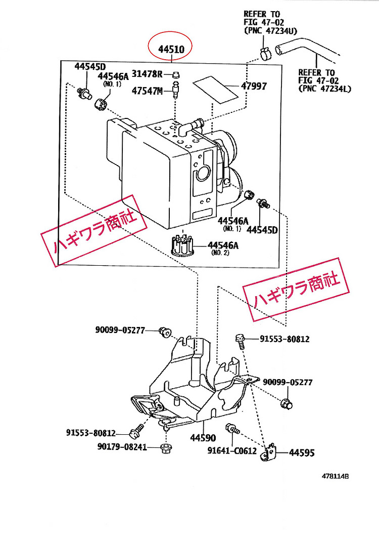 렉서스 GS450h ABS 모듈--0