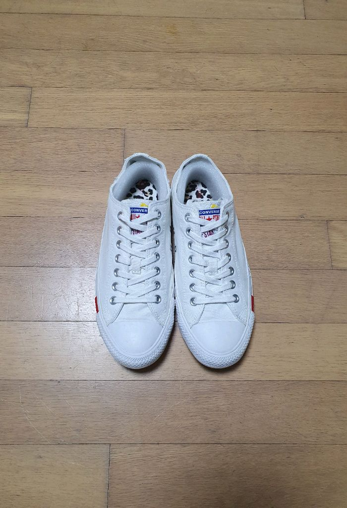 한정판* 컨버스 로우 올빽 화이트 스니커즈)270--1