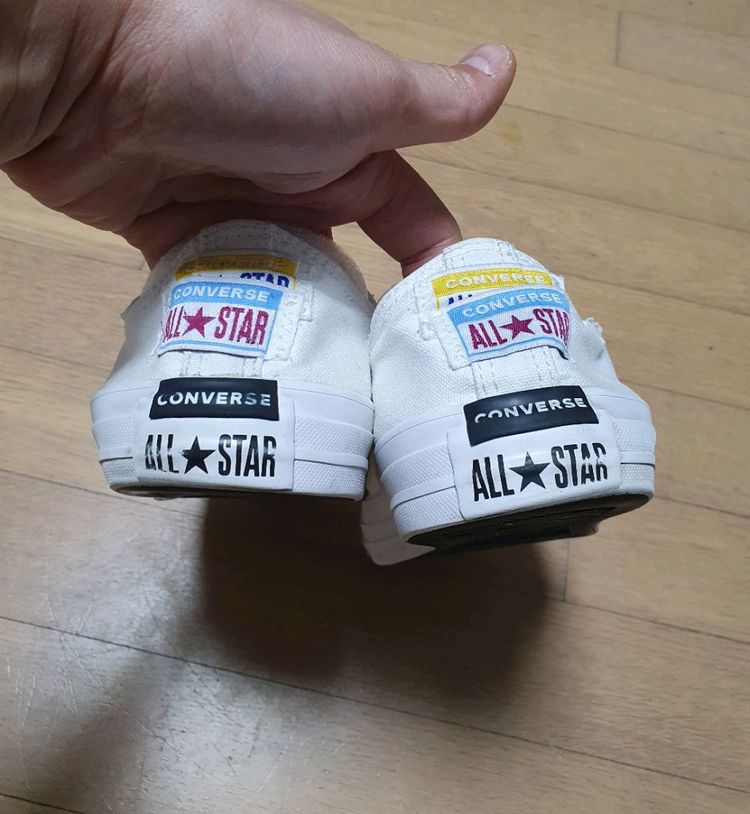 한정판* 컨버스 로우 올빽 화이트 스니커즈)270--6