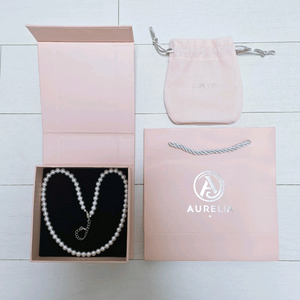 (새상품) 화이트 진주 목걸이 6mm