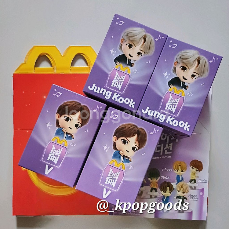 BTS방탄 맥도날드 해피밀 타이니탄 피큐어 정국 태형--0