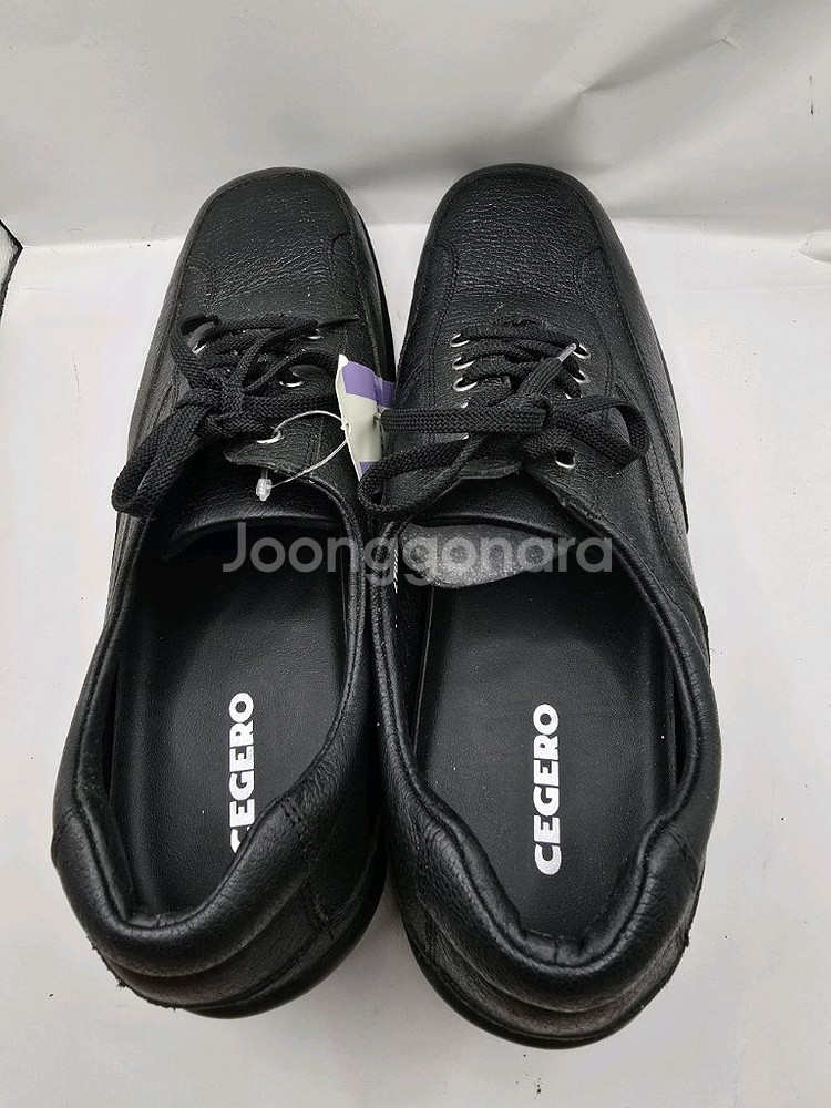 [새상품] CEGERO 블랙 가죽 워킹화 270mm--1