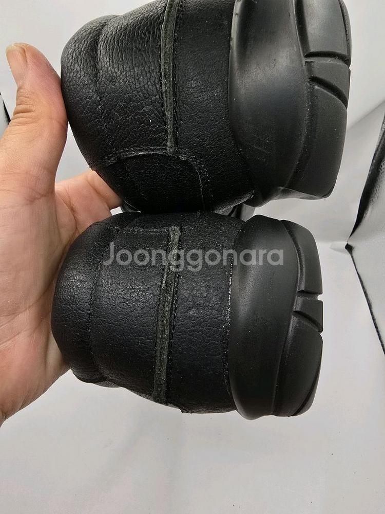 [새상품] CEGERO 블랙 가죽 워킹화 270mm--4