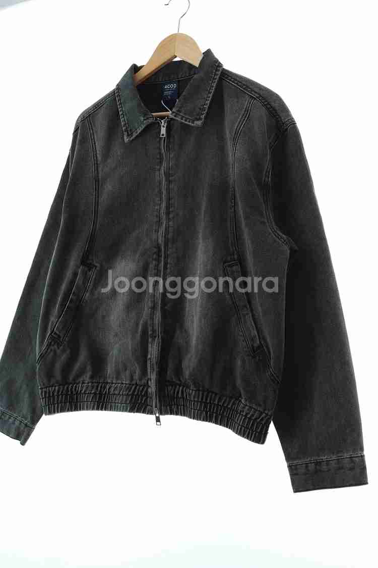 (L-XL) 브랜드빈티지 집업 바람막이 점퍼자켓 흑청--0