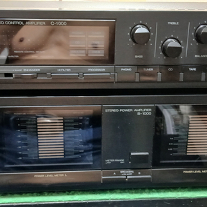 산수이 프리&파워앰프 C-1000 B-1000