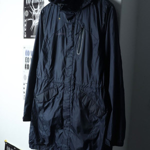 W(M) 몽벨 집업 바람막이 점퍼자켓 등산 네이비 롱