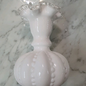 펜톤 fenton 밀크 글라스 유리 화병 꽃병 정품