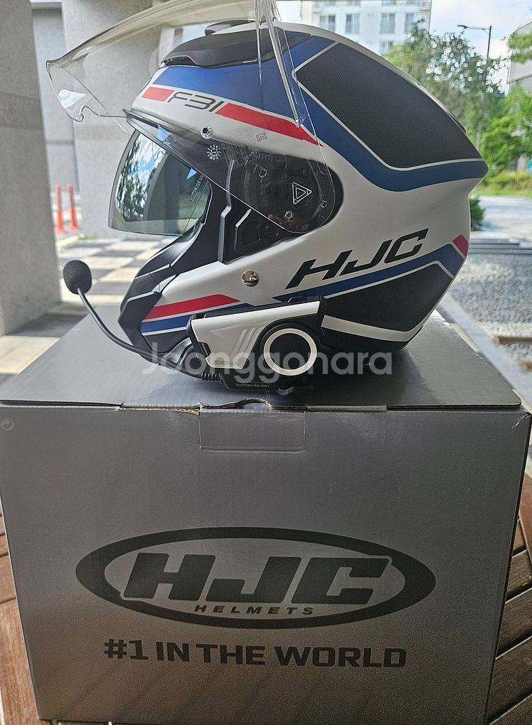 HJC F-31 헬멧과 세나 60S Wave 인터콤--0