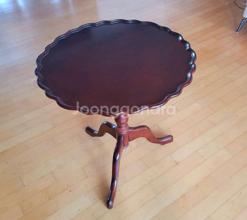 원탁 원형테이블 상판회전 앤틱--3