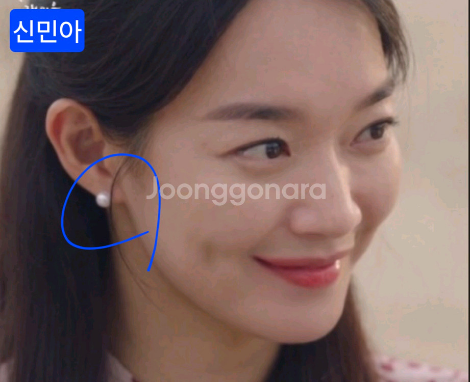 [새상품]넘예쁜 스와로브스키 정품 진주 귀걸이 10mm--6