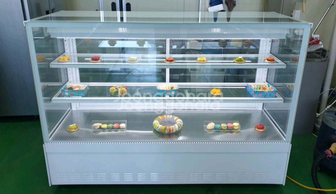 카페용 케잌 디저트 베이커리 반찬 냉장 쇼케이스 화이트--0