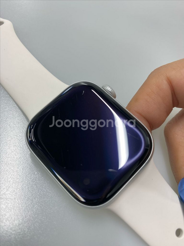 애플워치10세대 42 블투 실버--0