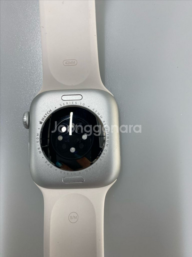 애플워치10세대 42 블투 실버--6