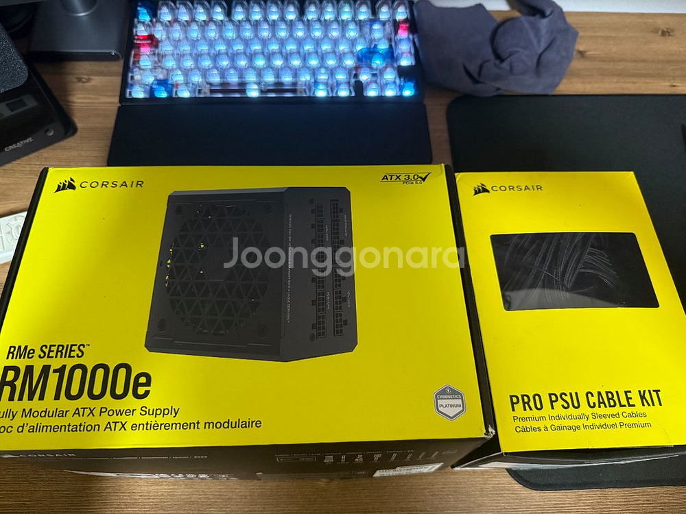 Corsair RM1000e 파워+커세어 프로슬리빙 킷--0
