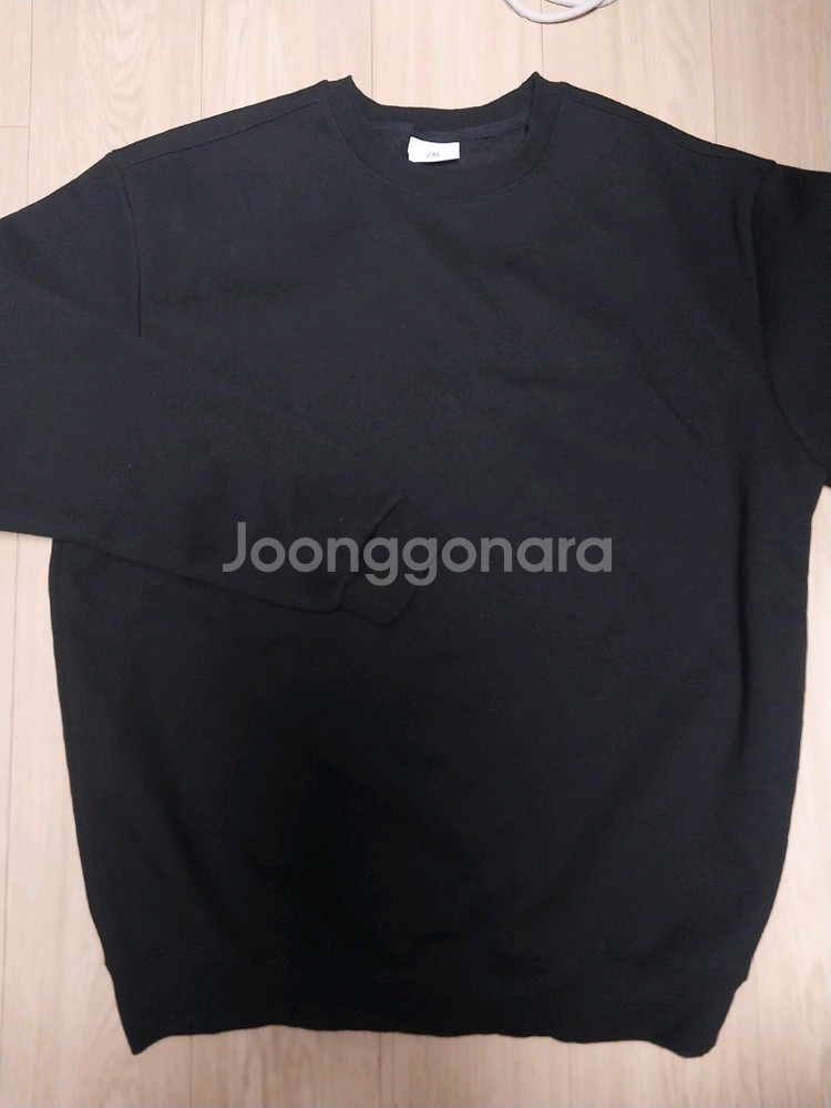 남자 기모 맨투맨 무지 블랙2xl--0
