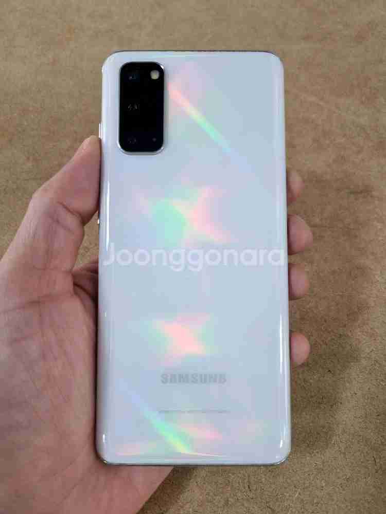 갤럭시S20 화이트 128GB 자급제공기계 중고폰--1