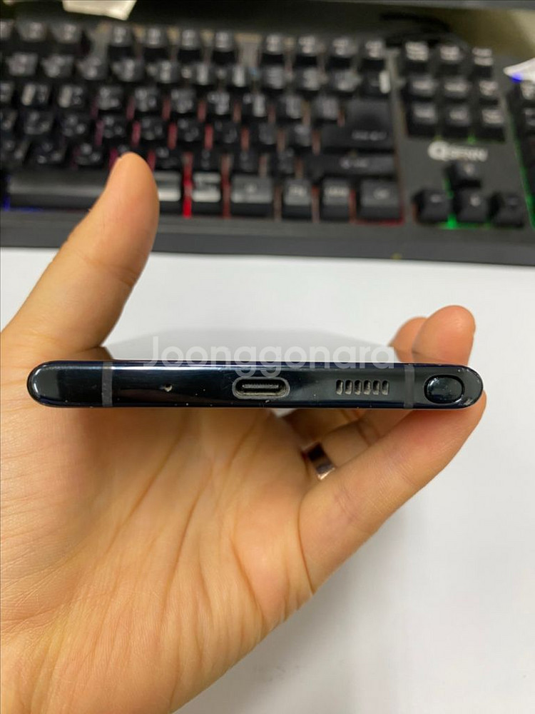 갤럭시노트10플러스 블랙 외괸깔끔 256G멍폰 기능정상--6