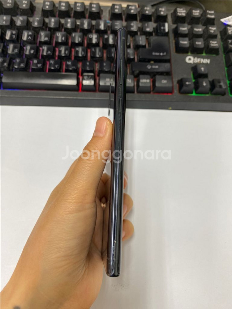 갤럭시노트10플러스 블랙 외괸깔끔 256G멍폰 기능정상--7