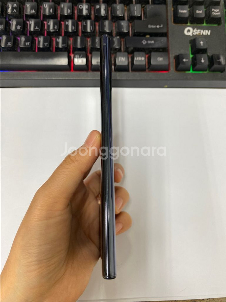 갤럭시노트10플러스 블랙 외괸깔끔 256G멍폰 기능정상--4