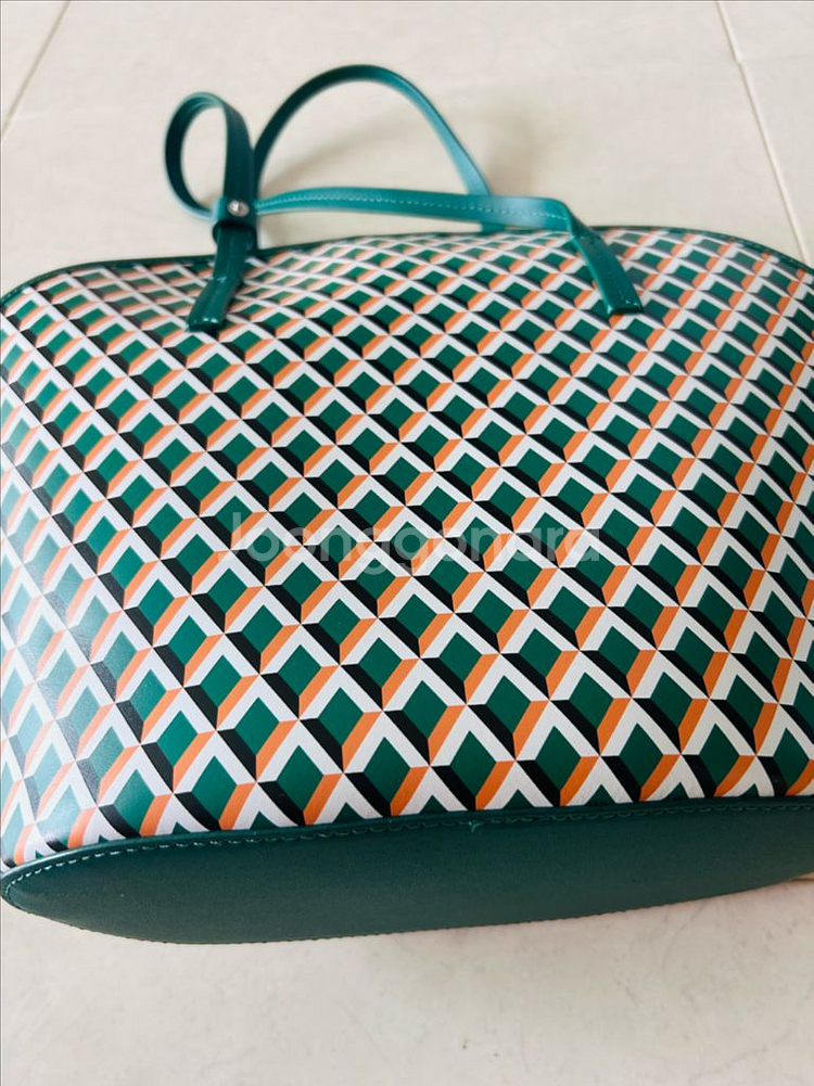 가죽 토트백 크로스백 그린--2