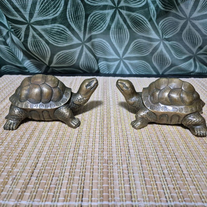 황동 거북이 한쌍